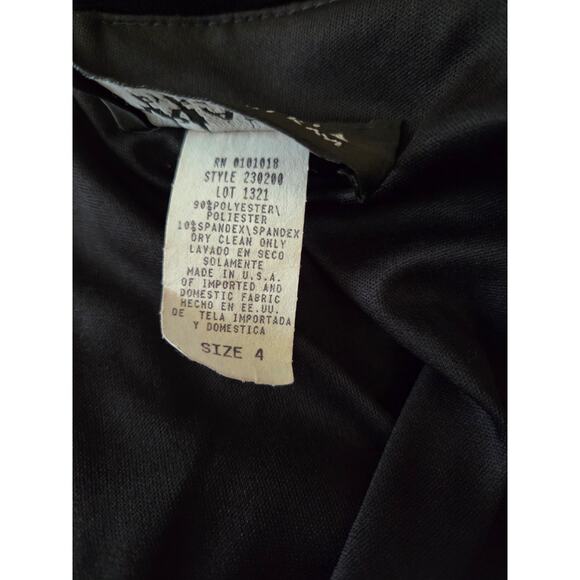 Arianna by Rachel Kaye Black Velvet Bodycon Dress Party Quiet Luxury Feminine - Picture 10 of 11